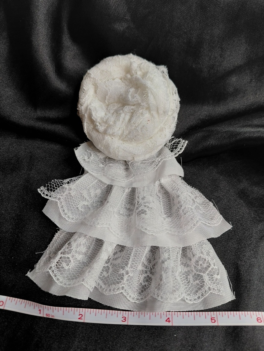 CLIP-ON ROSET WITH LACE - Picture 2 of 15